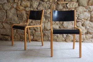 Alte gebrauchte Vintage Esszimmer Holz Stühle Wilkhahn 1960 Mid Century Chair