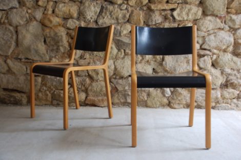 Alte gebrauchte Vintage Esszimmer Holz Stühle Wilkhahn 1960 Mid Century Chair
