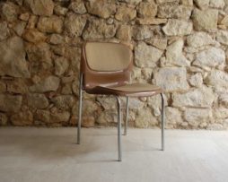 Midcentury Stahlrohr Stuhl Industrial Design Küchenstuhl Werkstattstuhl Katinenstuhl