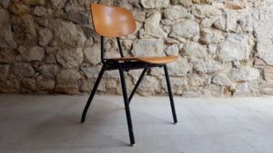 Schulstuhl Vintage Stuhl gebraucht Industrial Design 1950 1960 alt Gastro 2hand
